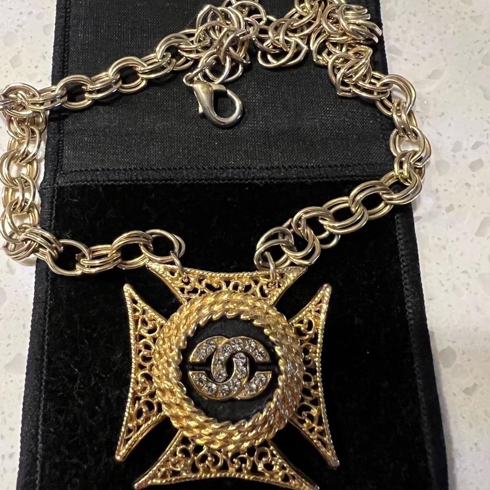 Chanel vintage gold necklace one of a kind